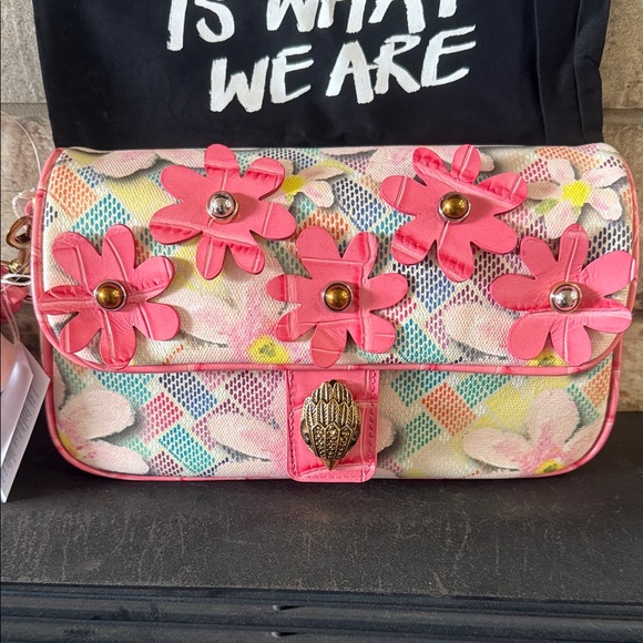 NWT Kurt Geiger Floral Pink Women's shoulder/crossbody Bag - Picture 1 of 6